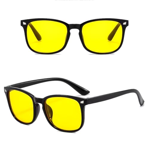 Óculos De Descanso Anti Luz Azul – Ideal para Computador, Celular, Gamer, TV - Lentes Amareladas