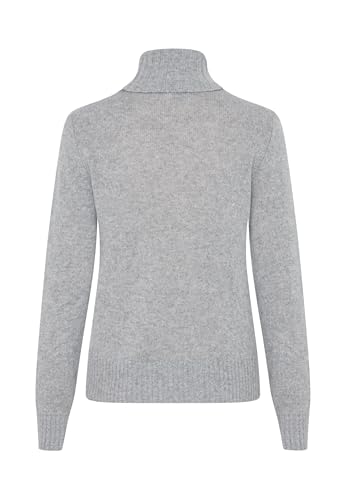 Image of Style & Republic Women's 100% Cashmere Turtleneck Sweater, Regular Fit, Premium Knit Jumper for Autumn, Winter and Spring