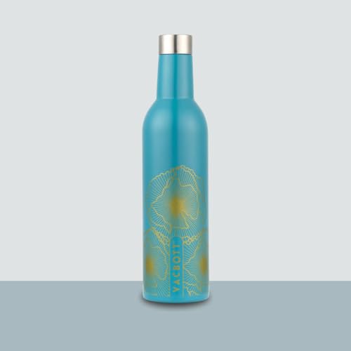 Image of Clay Craft VACBOTT IVY Wine Gold Double Walled|18 Hours Hot and 24 Hours Cold Water Vacuum Insulated Flask Bottle|1 Pcs|1000 ml Water Bottles|Travelling|BPA-Free|BIS Certified|1Year Limited Warranty