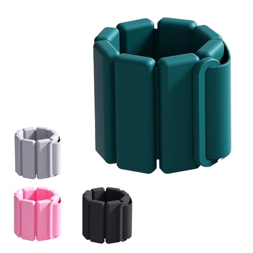 Correas Con Peso For Piernas, Juego De Pesas For Muñecas For Caminar, Correr, Pilates, Gimnasio, Yoga, Cardio Y Entrenamiento De Fuerza(Green,2 pound)