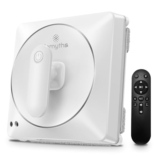 Jemyths Fensterputzroboter, Elektrischer Fensterputzer mit 120ML Tank, Fensterreiniger Roboter mit 6...