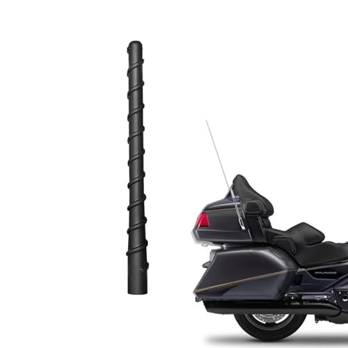 Antenne courte moto Honda Goldwing GL1800 (2001-2017) F6B (2013-2017) Antenne spirale flexible 17,8 cm, réception AM/FM optimisée, accessoire radio