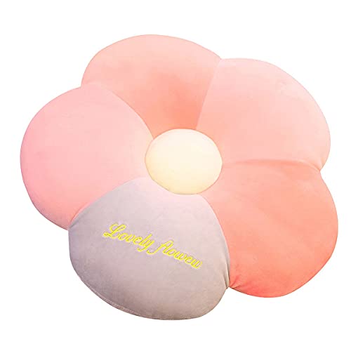Almohada de felpa de 42 cm, cojín suave para el suelo, cojines para sillas y guarderías, juguetes para el hogar, dormitorio, tienda, restaurante, decoración (rosa) Cover