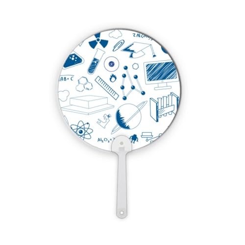 Éventail rond en plastique bleu chestry objet décoration artisanale murale