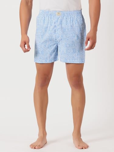 Image of Thomas Scott Men's | Cricket Club | Regular Fit | 100% Cotton | Casual | Woven | Boxer | Shorts | Pack of 3
