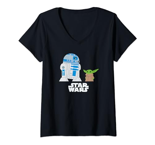 T-shirt Grogu et R2-D2 Star Wars col V le cadeau idéal pour une fan