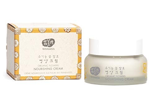 Whamisa Organic Flowers Nourishing Cream for Day and Night 50ml - Naturally fermented, EWG Verified