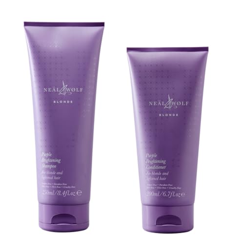 Neal & Wolf Blonde Purple Brightening Shampoo 250ml & Conditioner 200ml Duo