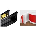 STICKGOO Baseboard Molding Trim 4x20 Feet and Garage Door Bottom Seals 20FT