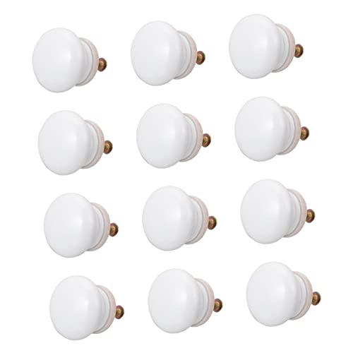 Levemolo 12個 ハンドル クローゼット ドア ノブ ラウンド バニティ トレイ キャビネット ドア ノブ 引き出し 引き手 と ノブ ラウンド キャビネット ドア ハンドル ドア ノブ 家