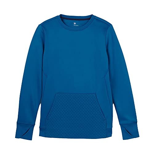 All in Motion Boys' Performance Crewneck Sweatshirt - (as1, alpha, xx_s, regular, Blue, XS (4/5))