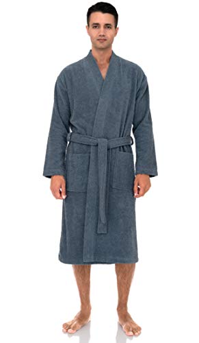TowelSelections Mens Robe, Cotton Terry Cloth Bathrobe, Soft Bath Robe for Men3