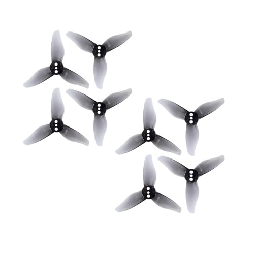 Hélices tripales 2 pouces alésage 1.5mm pour drone de course FPV gris