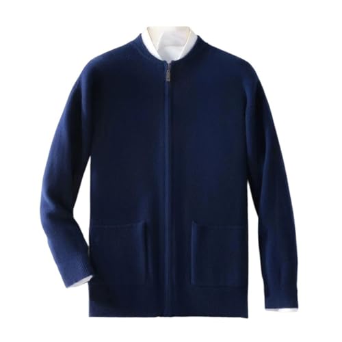 Men's Winter Sweater 100 Percent Merino Wool Cardigan Sweater Thick Warm Knit Cozy Smart Casual Pullover
