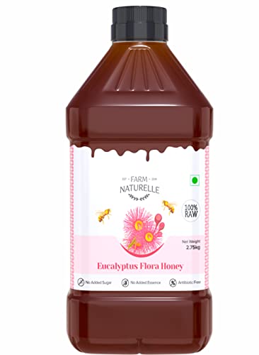 Image of Farm Naturelle Eucalyptus Flower Wild Forest (Jungle) Honey 2.75kg|100% Pure Honey| Raw & Unfiltered|Unprocessed|Lab Tested Honey In Pet Bottle|Antioxidant, Anti-inflammatory Honey