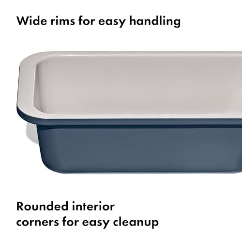 Image of OXO Good Grips Non-Stick Pro Ceramic Coated Metal Bakeware 1Lb Loaf Pan - Storm Blue