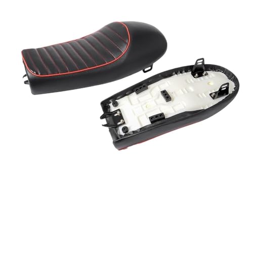 Asiento plano vintage PU para moto CB400SS con acabado resistente a la intemperie 2