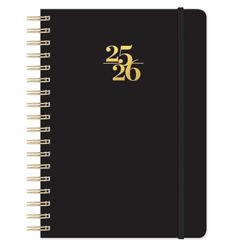 Orange Circle Studio Academic 2026 Planner, Amazon Exclusive, Black, Tri-Tab Planners, August 2025 to December 2026, 9.6