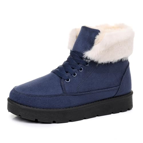 Botines de invierno modernos con suela cómoda de plataforma artificial gruesa 2