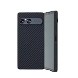 Deff ディーフ Xperia 10VII用 アラミド繊維 薄型 耐衝撃 超軽量 カーボン風(調) ケース (10VII用 BK 6.1inch)