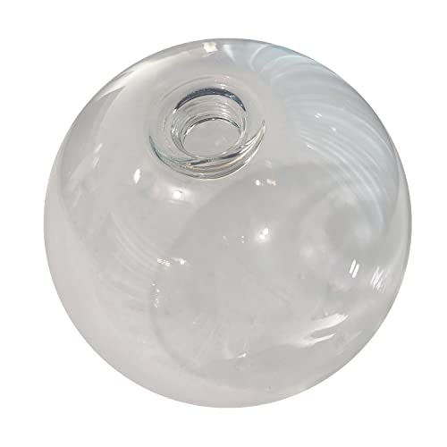 Image of KCO Lighting Clear Glass Globe Shade Replacement Bubble Glass Lampshade Cover for Light Fixtures Wall Sconces Chandelier Pendant Light, 7.9 inch Diameter