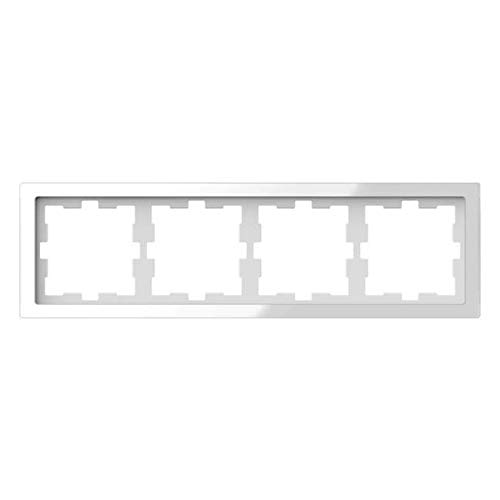 Cadre 4f Merten verre cristal quadruple plaque interrupteur