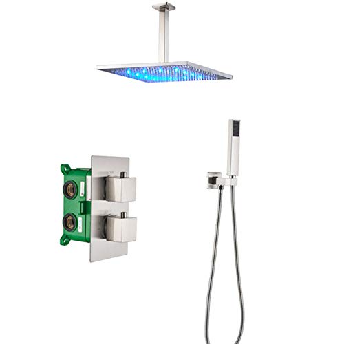 Système de douche à effet de pluie à LED pour une salle de bain moderne