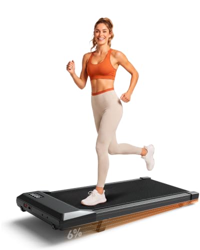 Image of Superun Walking Pad with 6% Incline, Under Desk Treadmill, 3 in 1 Portable Treadmills for Home with Remote Control LED Display, 2.5 HP Quiet Mini Treadmill for Office Home Use, 300 Lbs Capacity