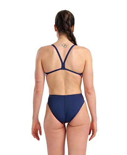 Arena Women Marbled One Piece Swimsuit