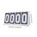 Aymzbd Sports Scoreboard, Flip Score Board, Compact 4 Digits Score Keeper, Table Score Flipper for Tennis Baseball Badminton Soccer, Gray