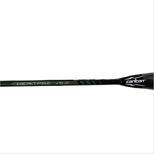 Image of Carlton Heritage v 5.2 HL Matt Steel Badminton Racket (Black)