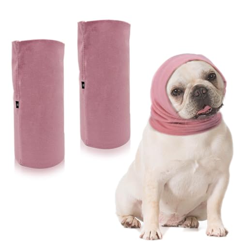 GYIOFAI 2 Pièces Cache-Oreilles pour Chien Snood pour Chien Cache Cou, Capuche Apaisante pour Le Toilettage et Le Séchage du Bain, Cache-Oreilles Chauds pour...