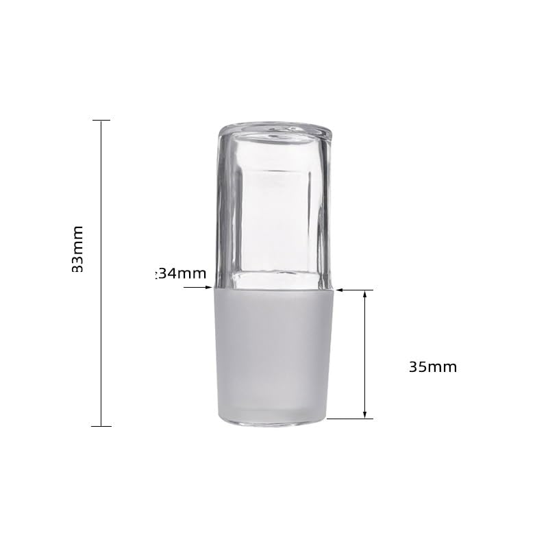 1Pc Lab Glass Plug - Standard Mouth Stopper Grinding Plugs for Flask - Compatible with 14# 19# 24# 29# 34# 40# 50# Sizes(No.34)
