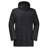 Jack Wolfskin Herren Fierce Wind Parka, Black, 3XL