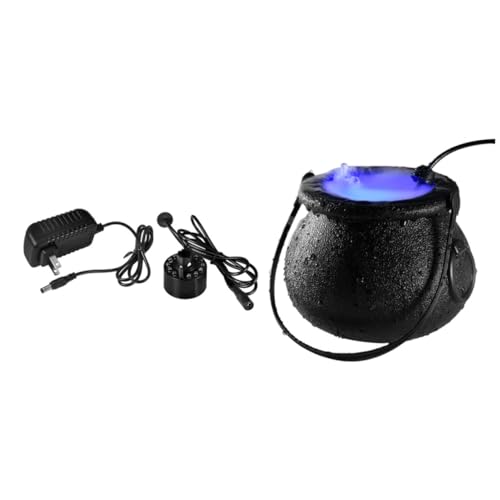 Ciieeo Color Changing Fog Machine for Halloween Parties Fountains Detachable Rack Us Spraying Lamp for Dreamy Lighting Effects