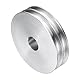 QUARKZMAN V-Typ Riemenscheibe 18mm Bohrung 80mm Außendurchmesser Doppelrillen Aluminiumlegierung Keilriemenscheibe für Motorwellen-Bohrmaschine 6mm(1/4) PU-Formgürtel
