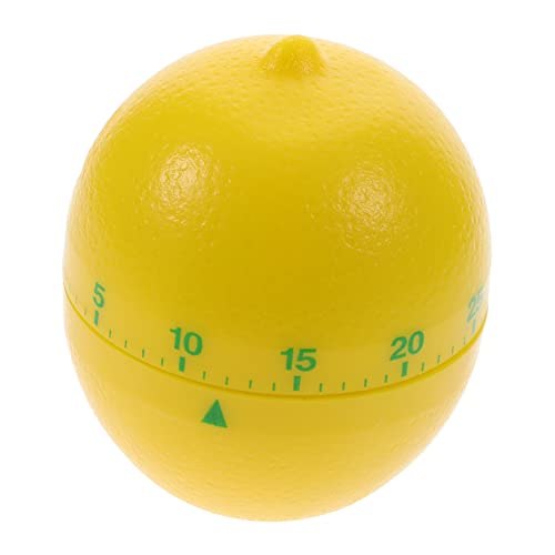 MAGICLULU Temporizador Despertador Reloj con Forma De Fruta Aparato De Relojería Pequeño Reloj Digital Cronógrafo Reloj De Arena Limón Reloj De Cocina Enchufar Orange El Plastico