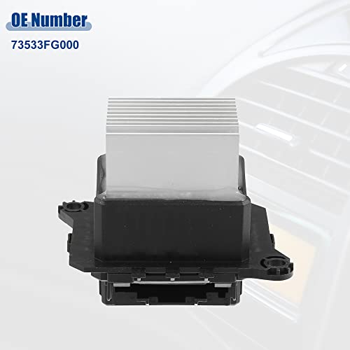 Image of ACROPIX Blower Motor Resistor Replacement Fit for Subaru Forester - Pack of 1 Black Silver Tone