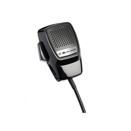 Pin numero 4 pin Midland R51504 Microfono a 4 Pin per Radio, Nero