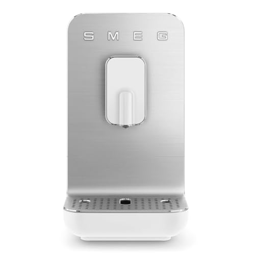 Smeg Compact BCC01WHMEU Kaffemaskin, Vit, Silver, 43,3 cm x 18 cm x 33,6 cm