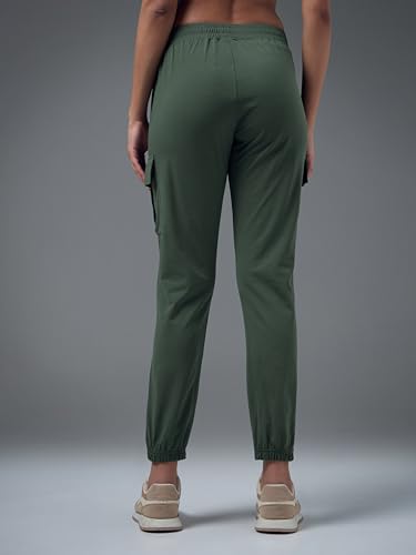 Image of Women's Polyester Regular Fit 4 Pocket Solid Cargo with SPF50+, 2 Way Stretch, UV Protection for Activewear, Regular Use