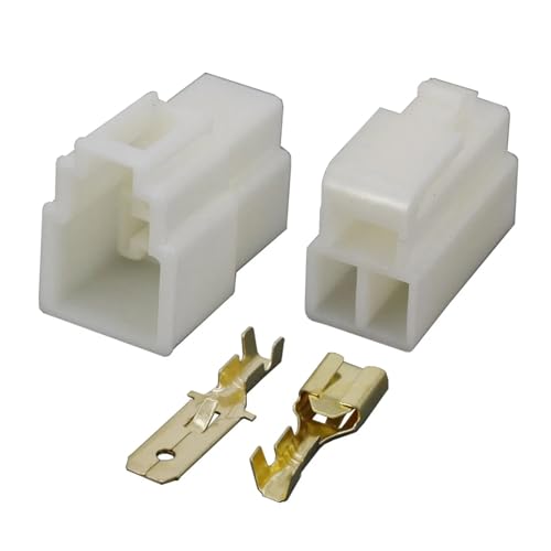 ANNBCDL Connecteur électrique automobile, 6.3mm, 3 broches, DJ7031-6.3-11/21, Kits de prise de câble, Terminal de moto, vélo électrique, Terminal de voiture, mâle et femelle (Size : 5 Sets)