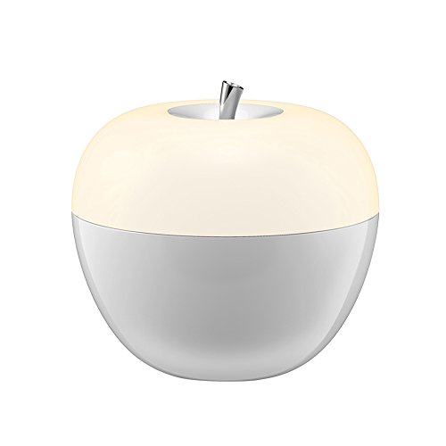 LED Nactlicht, Minkle Apfel Farbwechsel Blowing Kontrolle Nachttischlampe, Batteriebetrieben, Weiß