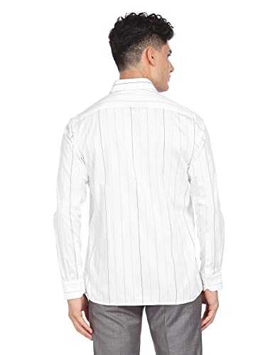 Image of Arrow Slim Fit Mens Formal Shirt - 100% Cotton, Breathable & Comfortable, Full Sleeves Shirts for Men