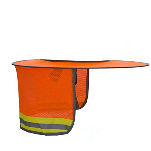 Preisvergleich Produktbild Floweworld Nackenschutz Zubehöhr auf Schutzhelm Bauhelm Sonnenschutz mit reflektierenden Streifen für Bauarbeit Gartenarbeit Angeln in Sommer