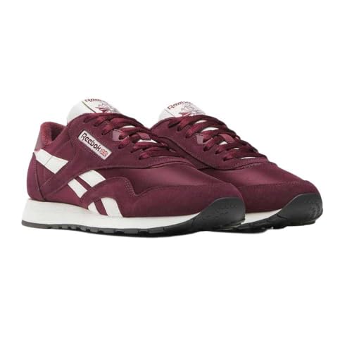 Reebok Men's Classic Nylon Trainers, Black Cherry Black Cherry Chalk, 9.5 US