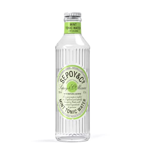 Image of SEPOY & CO. Mint Tonic Water, Premium G&T Mixer, Flavoured Tonic Water, Low Cal, Sparkling, Pack of 6 X 200ml