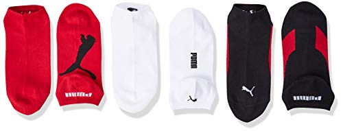 PUMA homme Unisex Lifestyle Sneakers 3p Chaussettes de sport, Multicolore (Noir/Blanc/Rouge), 43-46 EU - Image 3