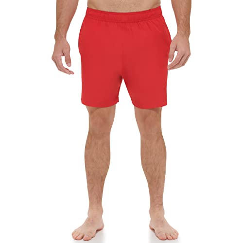 Calvin Klein Men's Standard Uv Protected Quick Dry Solid Swim Trunk