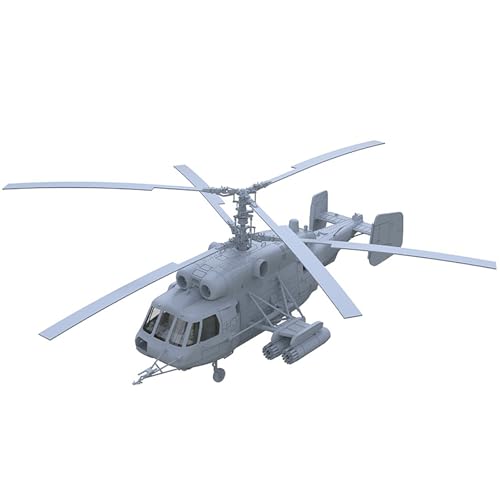 1/144 Scale DIY Military Model USSR Ka-29 Helicopter Unassembled Uncolored Resin Model Armed Helicopter Model for Military Collection Display